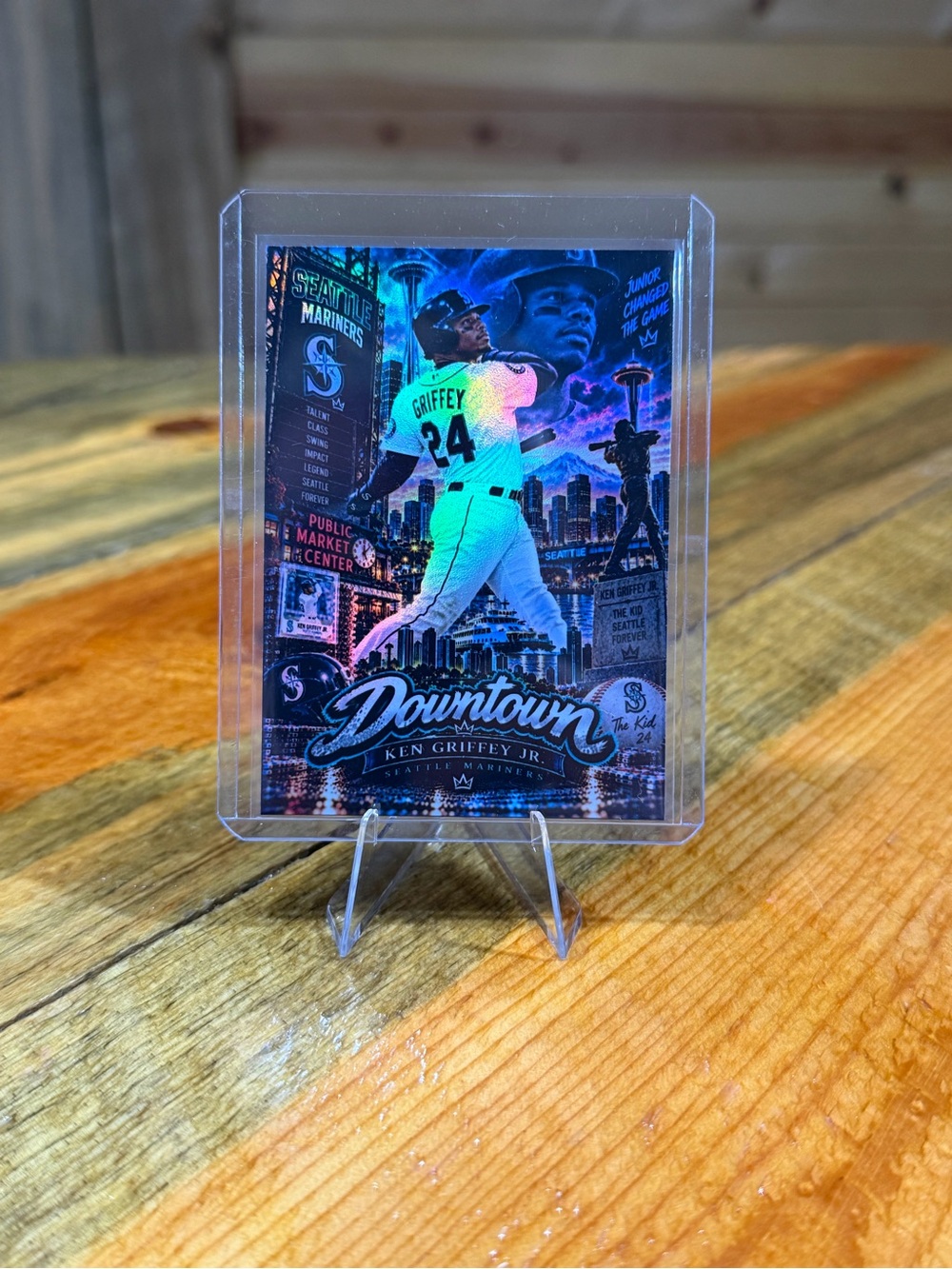 Ken Griffey Jr Seattle Mariners Custom Downtown Baseball Card